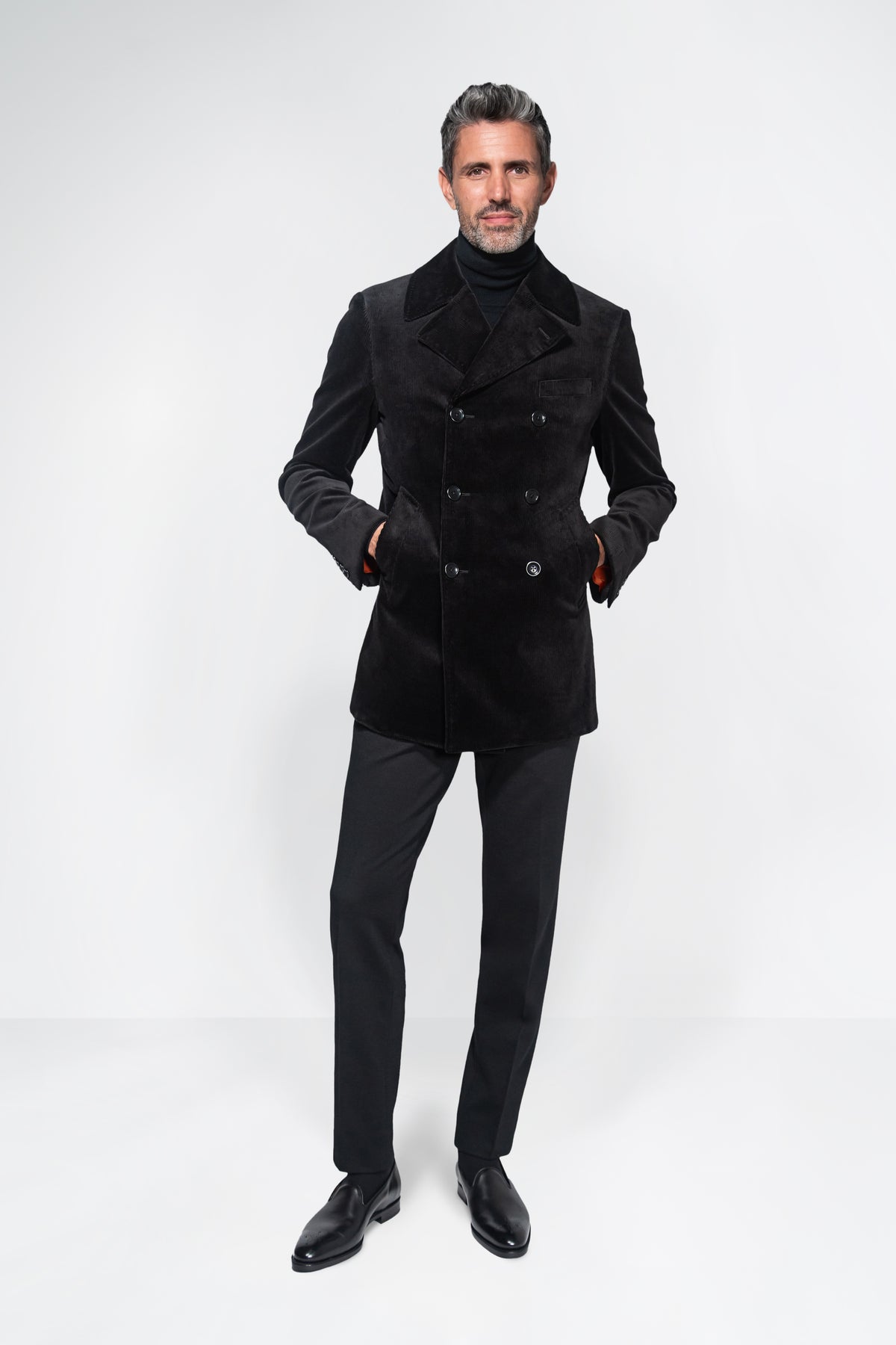 English Corduroy Peacoat