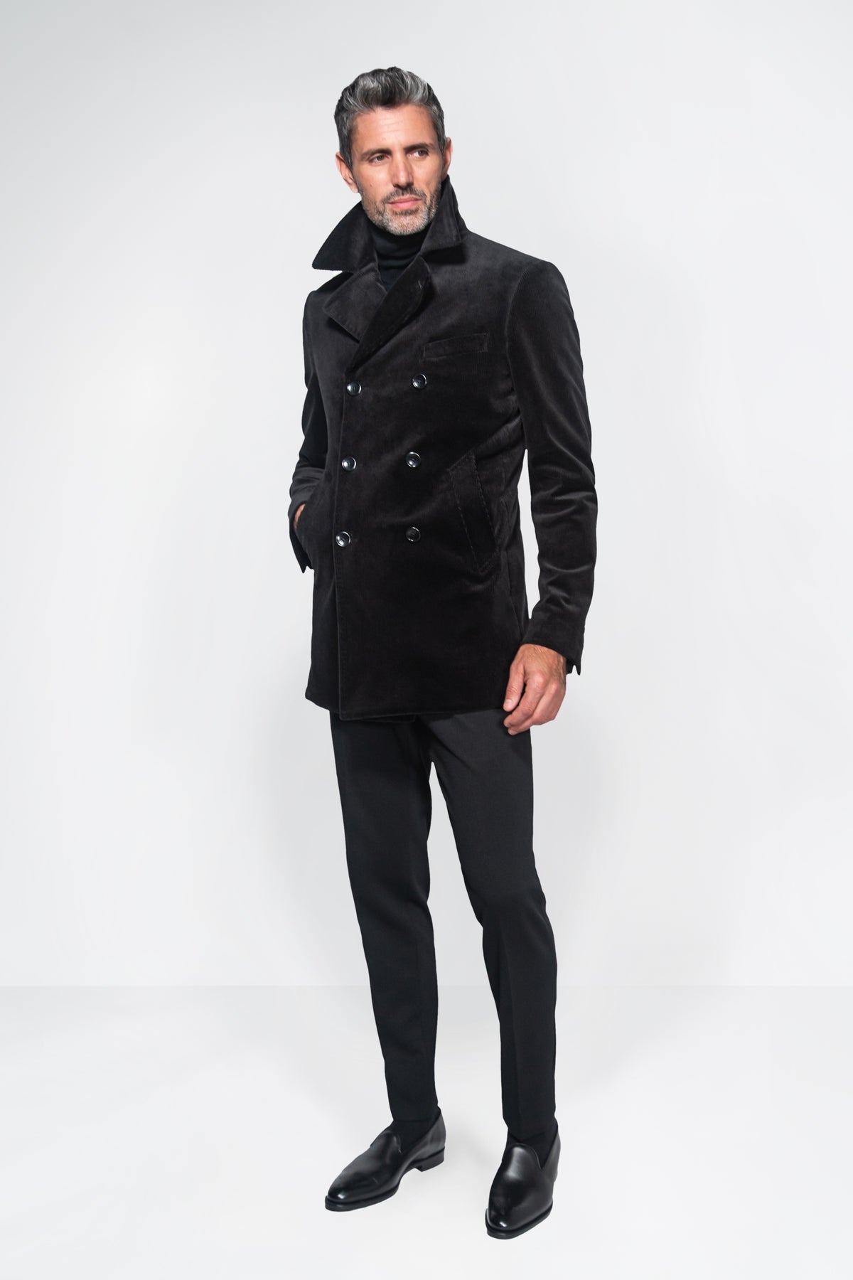 English Corduroy Peacoat