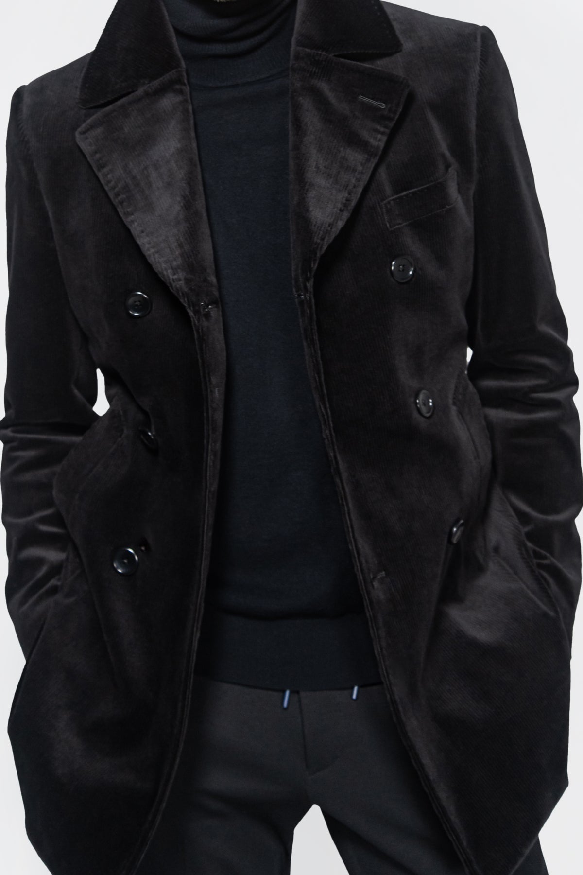 English Corduroy Peacoat