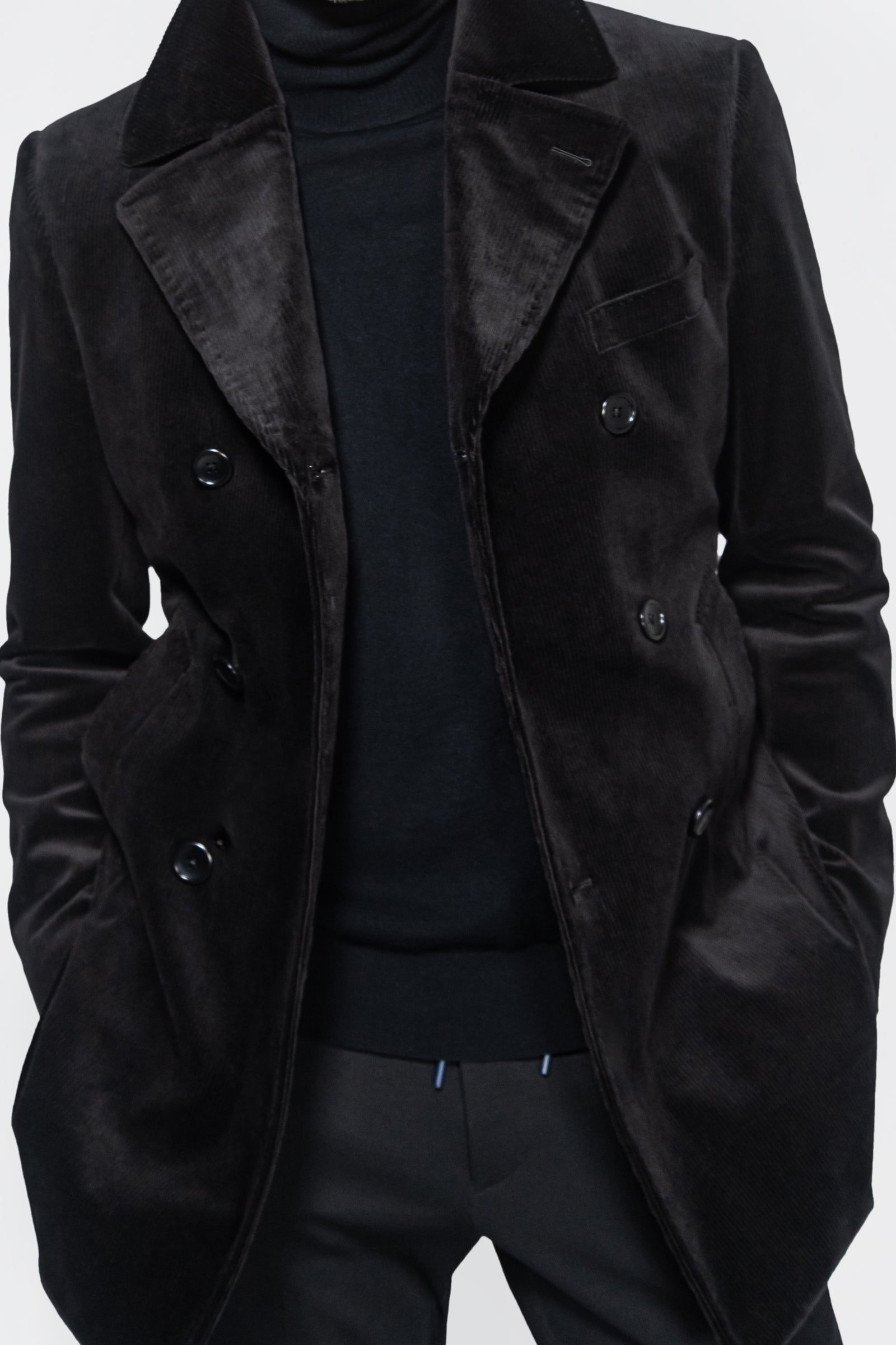 English Corduroy Peacoat