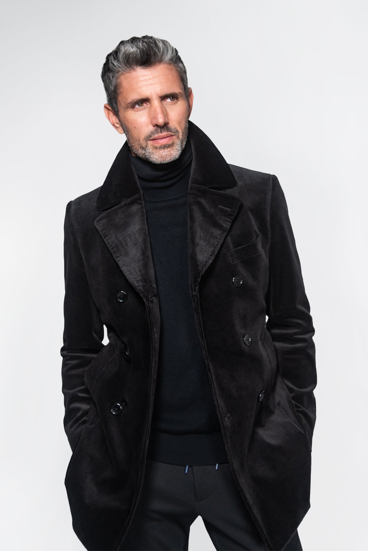 English Corduroy Peacoat