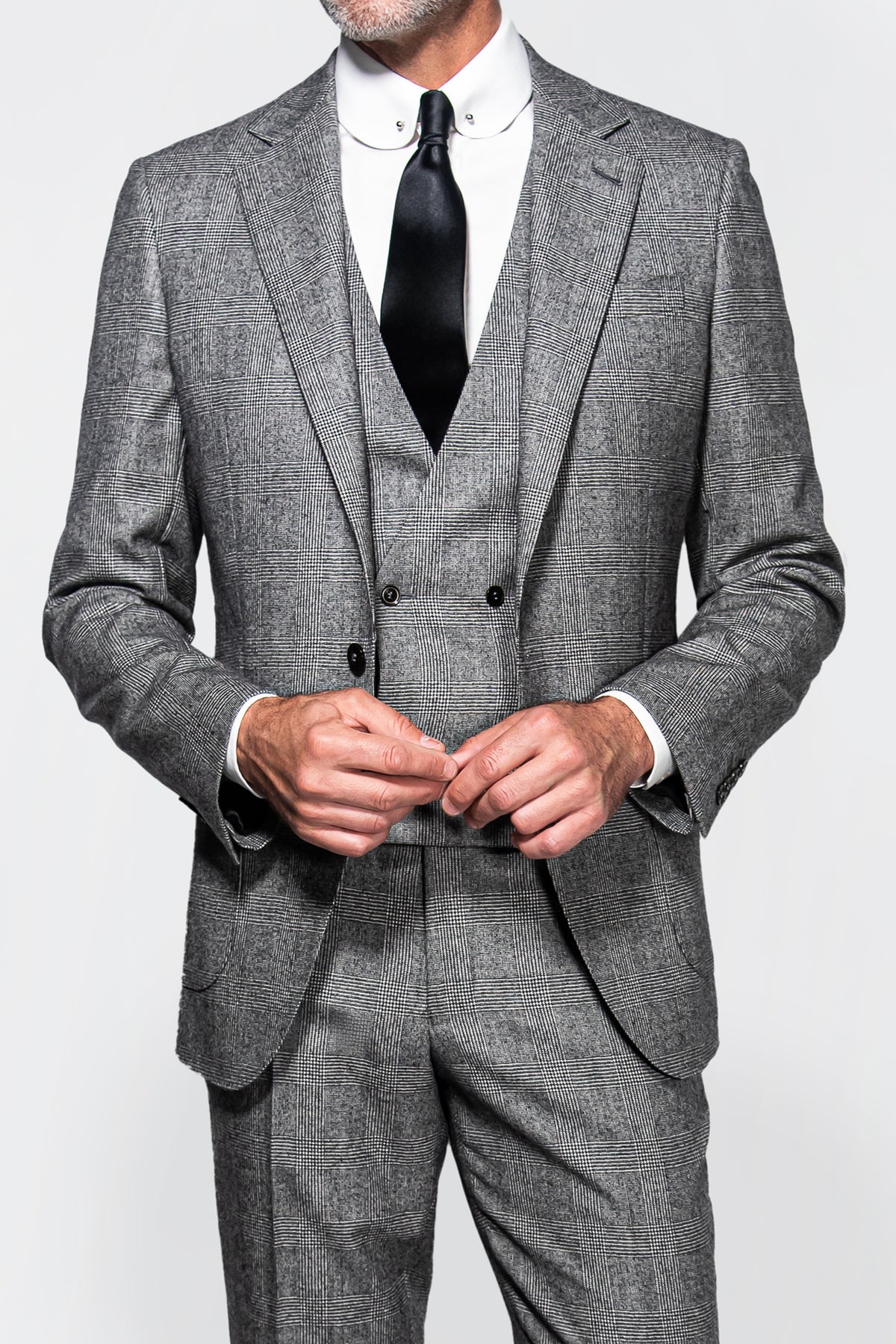 Holland & Sherry Flannel Glen Plaid