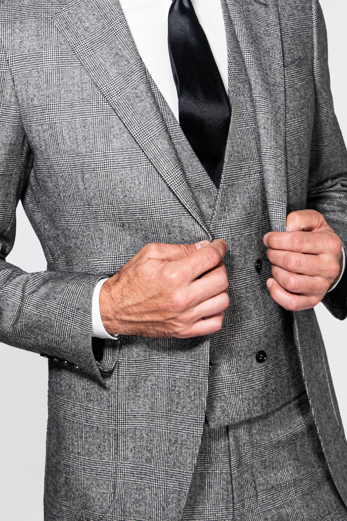 Holland & Sherry Flannel Glen Plaid