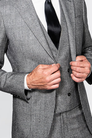 Holland & Sherry Flannel Glen Plaid