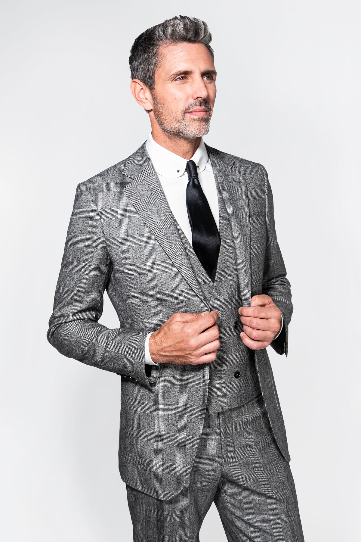 Holland & Sherry Flannel Glen Plaid