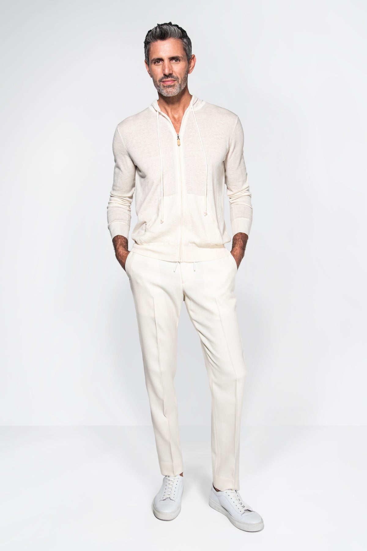 dress shirt with joggers Twill Wool Dress Jogger Pants