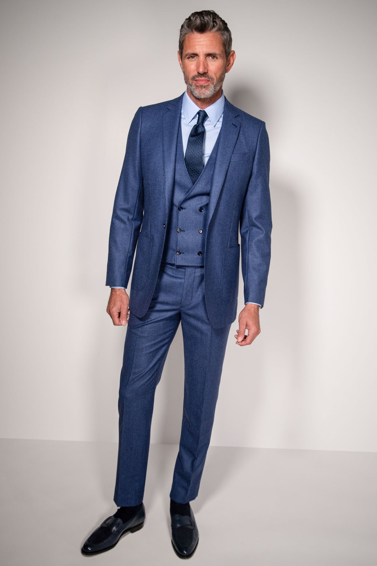 English Worsted Flannel Glen Plaid