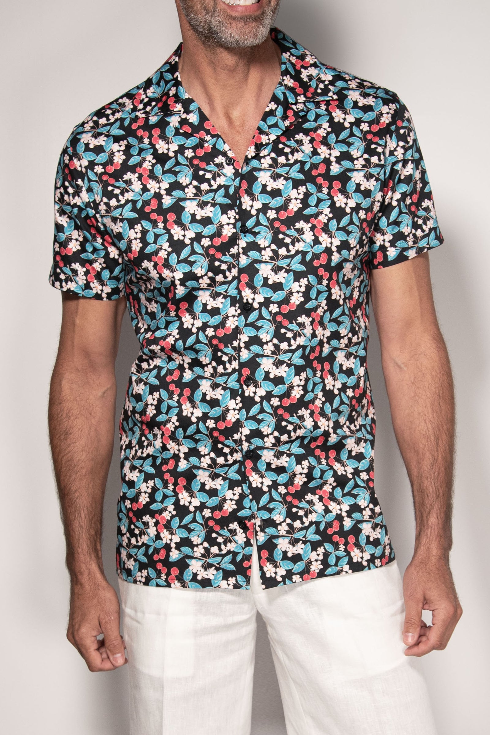 Cherry Orchard Camp Collar Short Sleeve Shirt