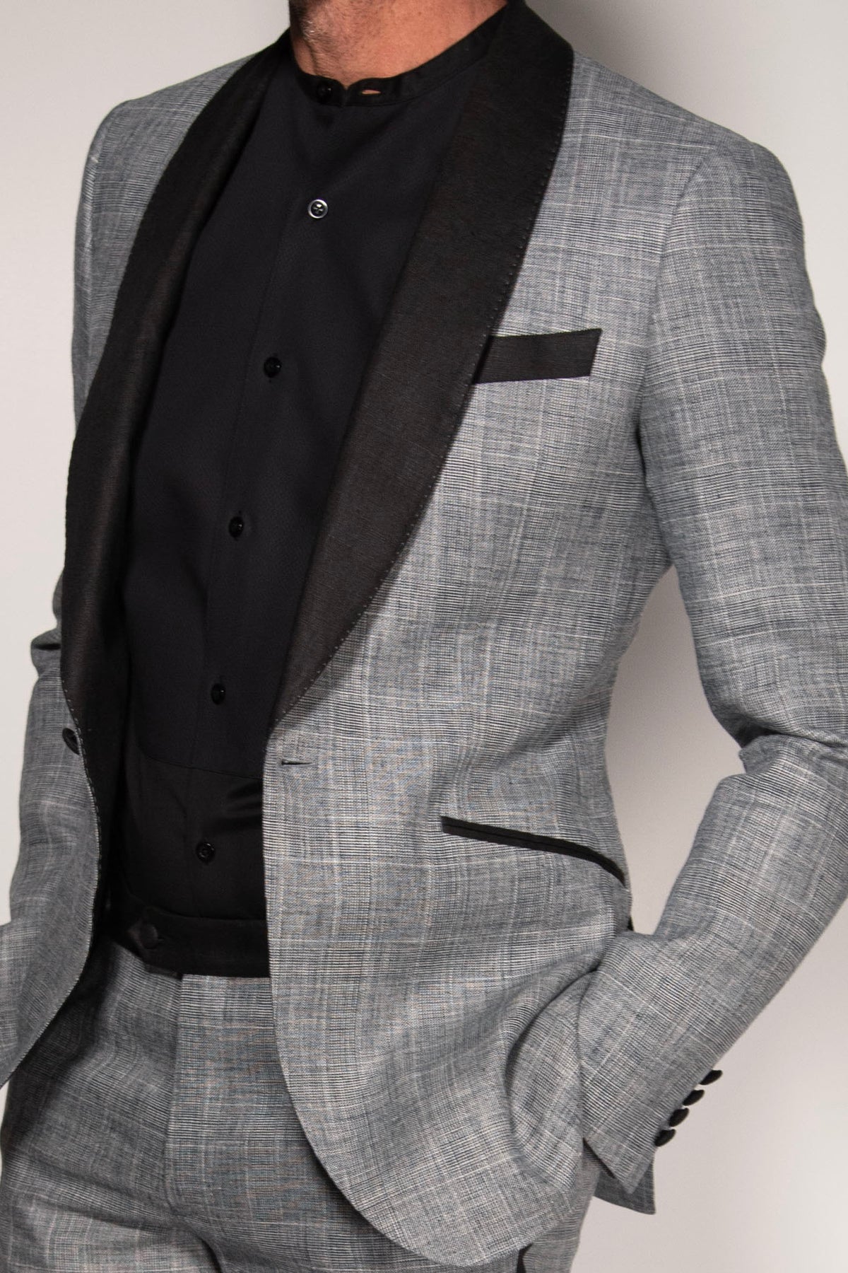 Plaid Linen Tuxedo