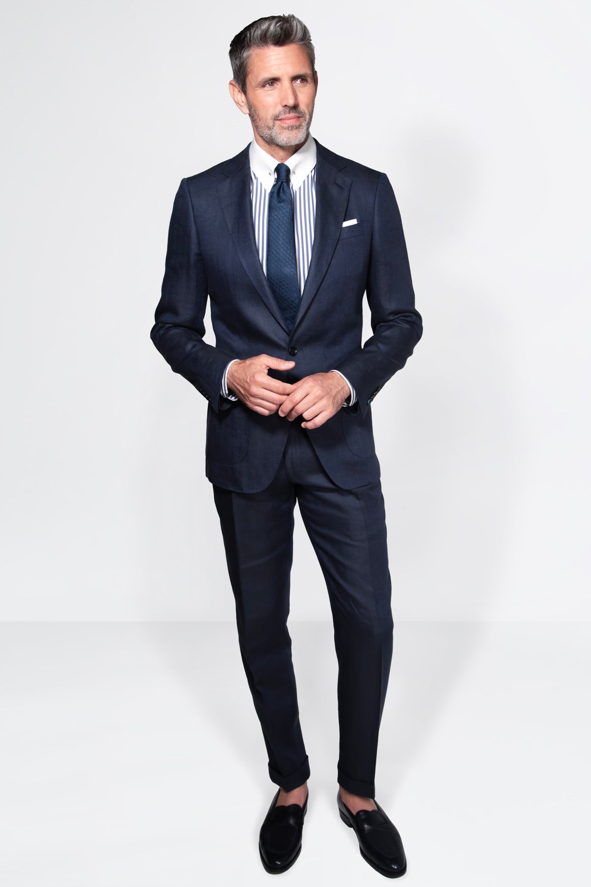 Solbiati Linen Herringbone Suit