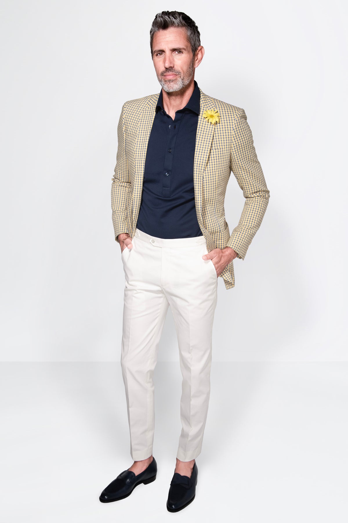 Check English Seersucker Blazer