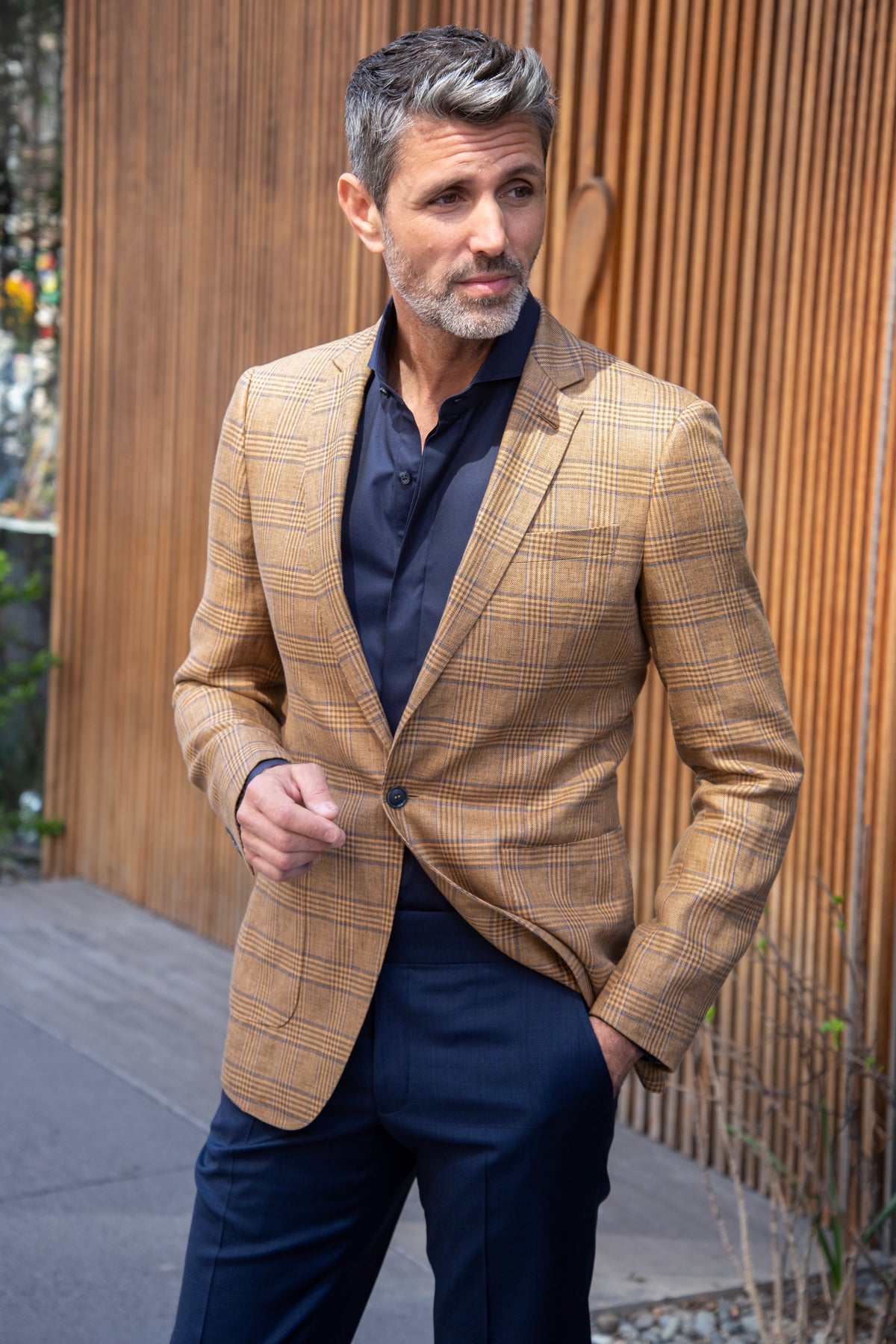 Glen Plaid Linen Sport Coat - Acustom Apparel Glen Plaid Linen Sport Coat - Acustom Apparel