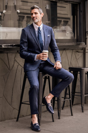 Solbiati Linen Herringbone Suit