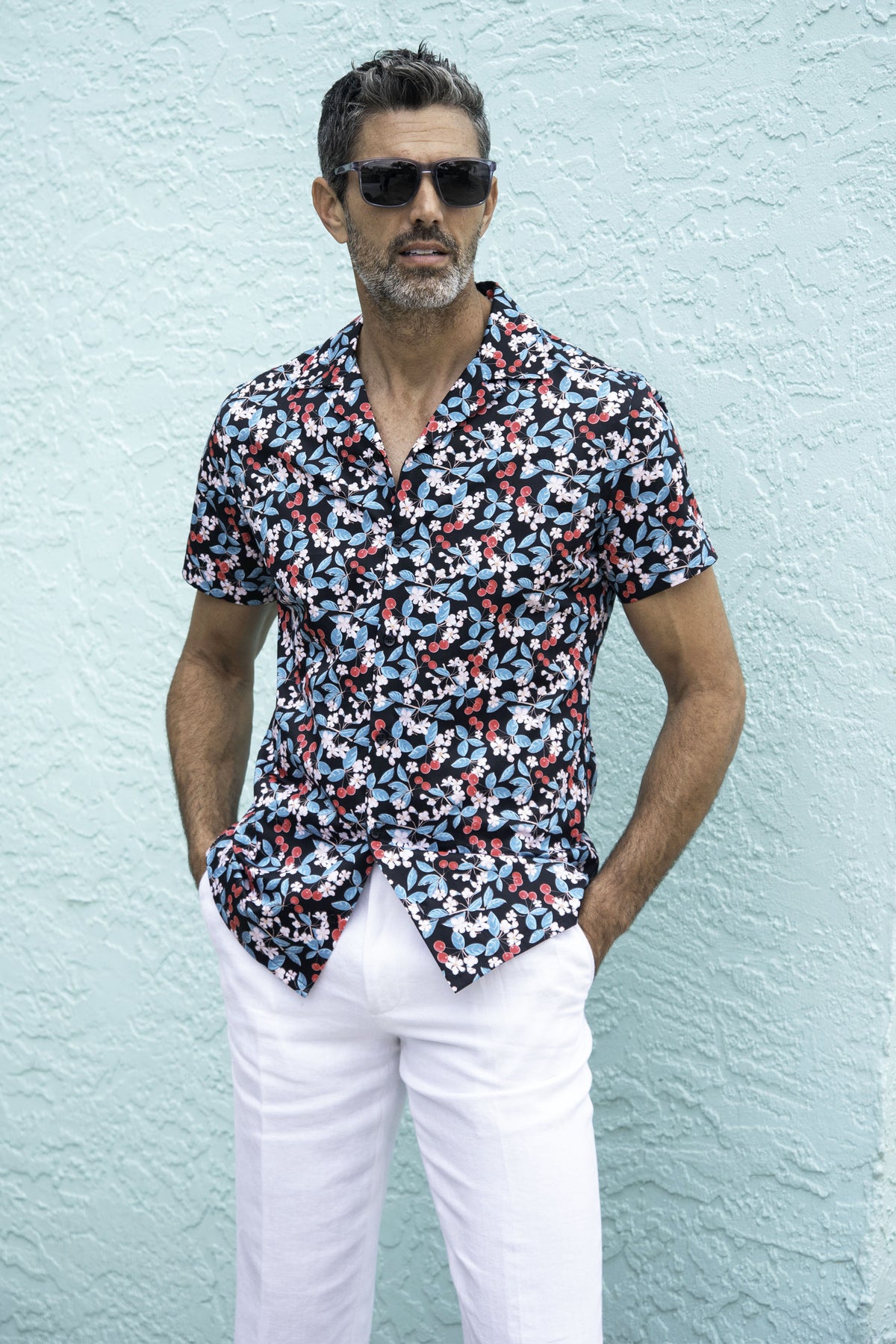 Cherry Orchard Camp Collar Short Sleeve Shirt