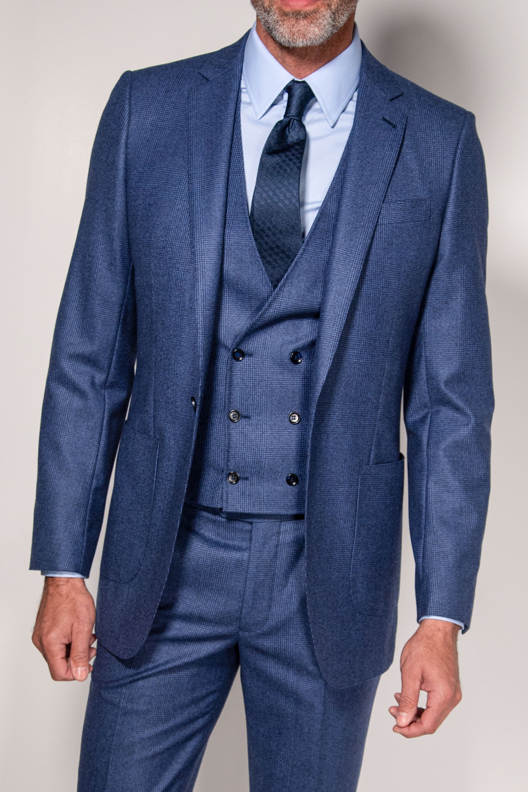 Fall-Weight French Blue 3pc Suit