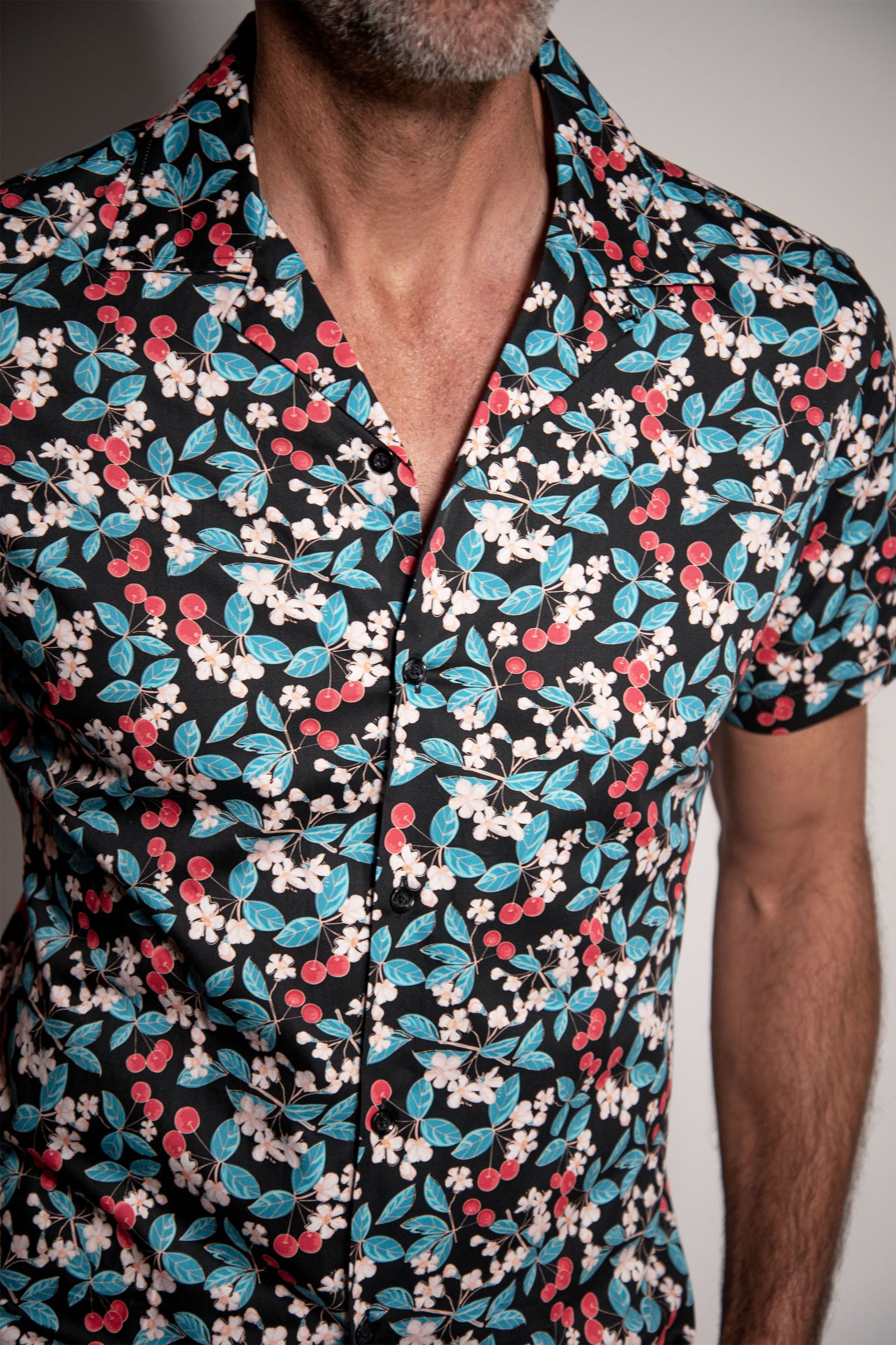 Cherry Orchard Camp Collar Short Sleeve Shirt