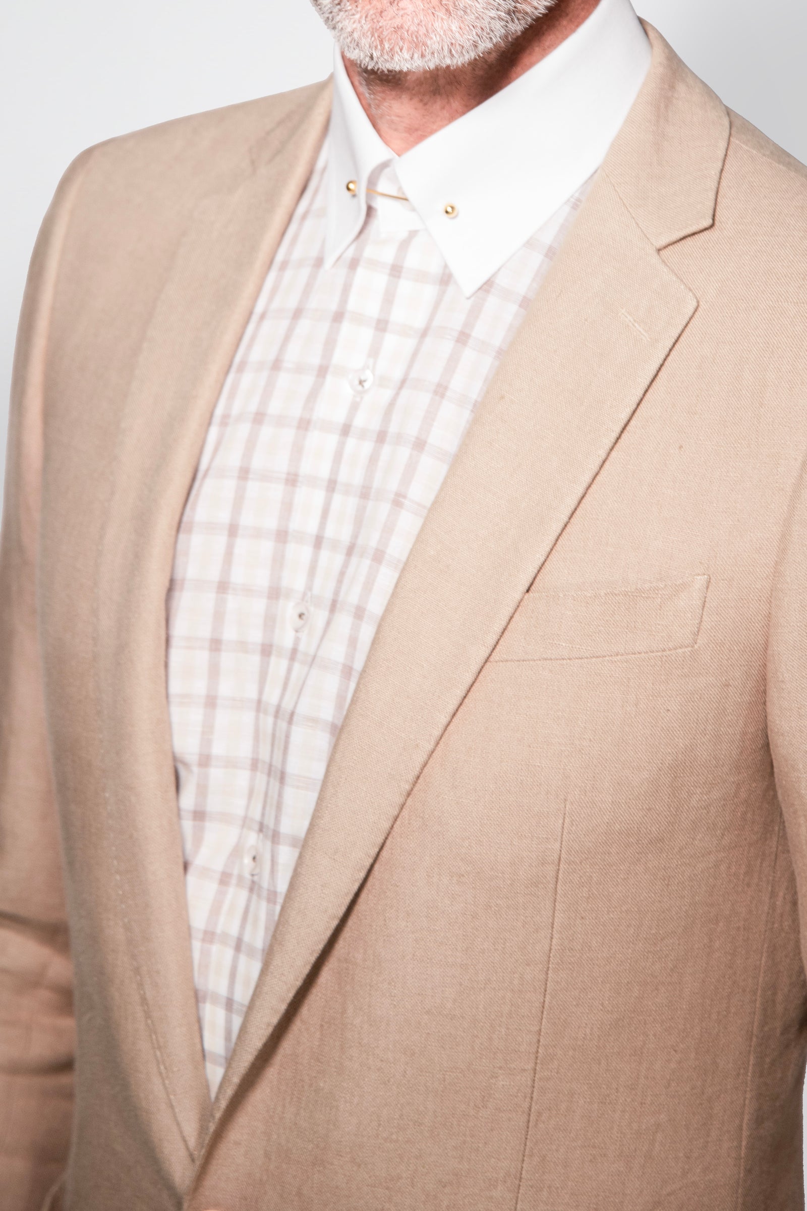 English Solid Linen Blazer