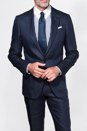 Solbiati Linen Herringbone Suit