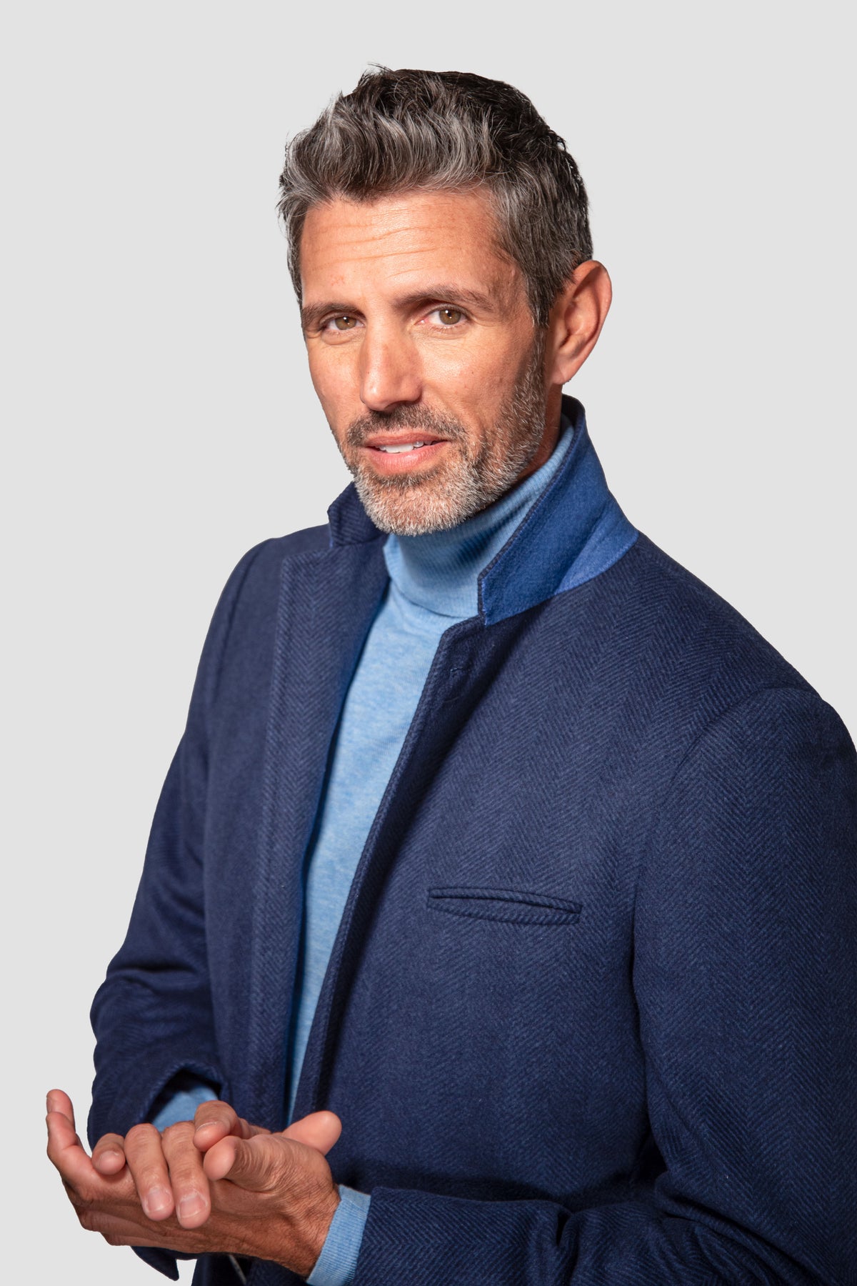 Herringbone Flannel Overcoat