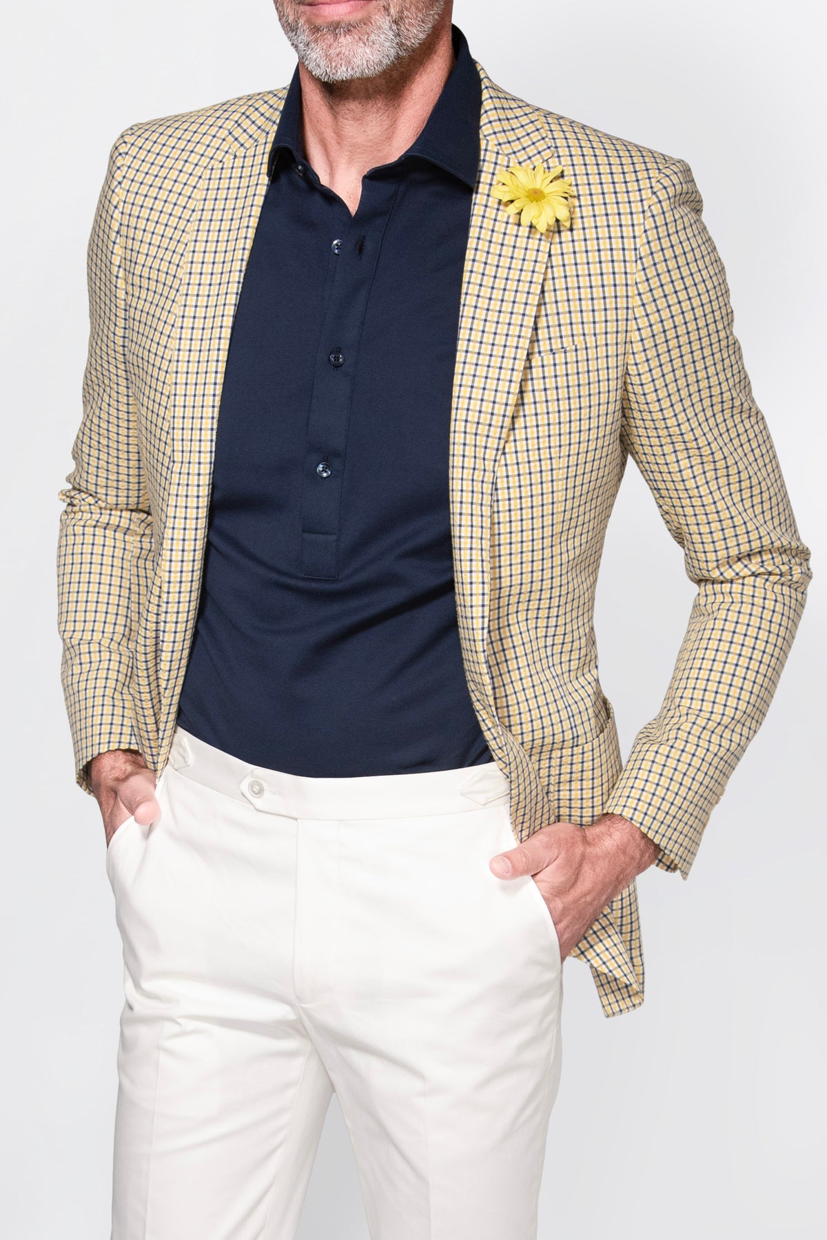 Check English Seersucker Blazer - Acustom Apparel