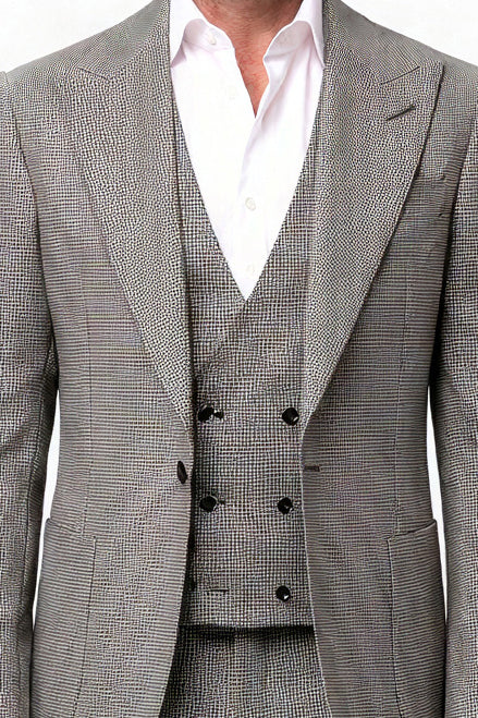 Puppytooth Flannel Weight — Black & White