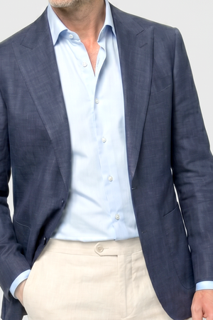 Solbiati Linen Blazer - Royal Blue
