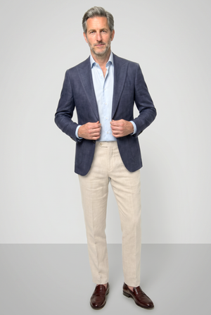 Solbiati Linen Blazer - Royal Blue