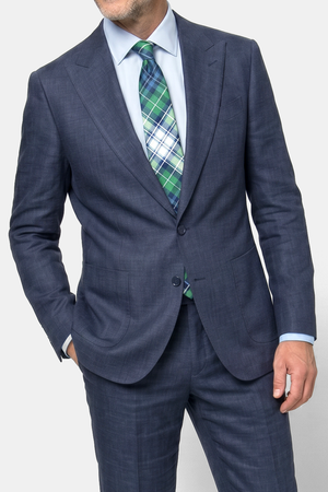 Solbiati Linen Suit - Royal Blue