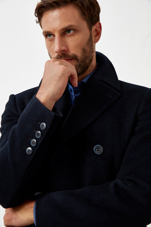 Solid Wool Peacoat