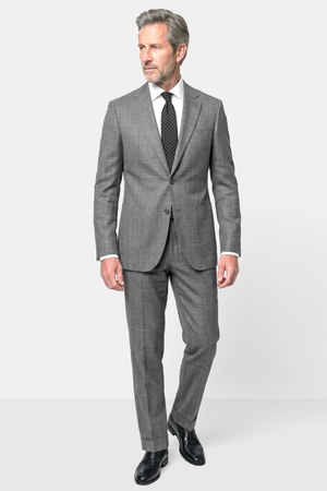 Summer Wool / Silk / Linen Suit - Gray