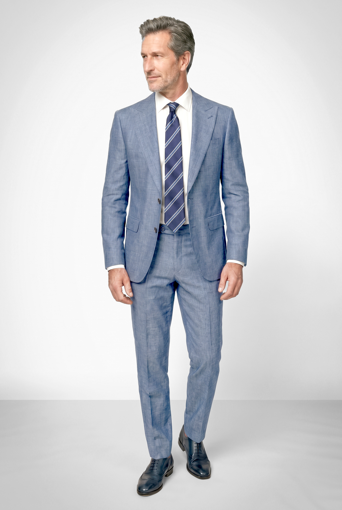 Solbiati Linen Suit - Sky Blue