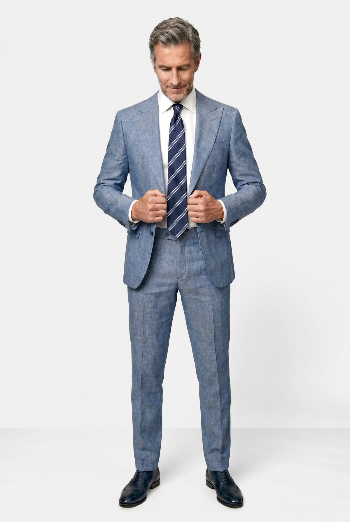 Solbiati Linen Suit - Sky Blue
