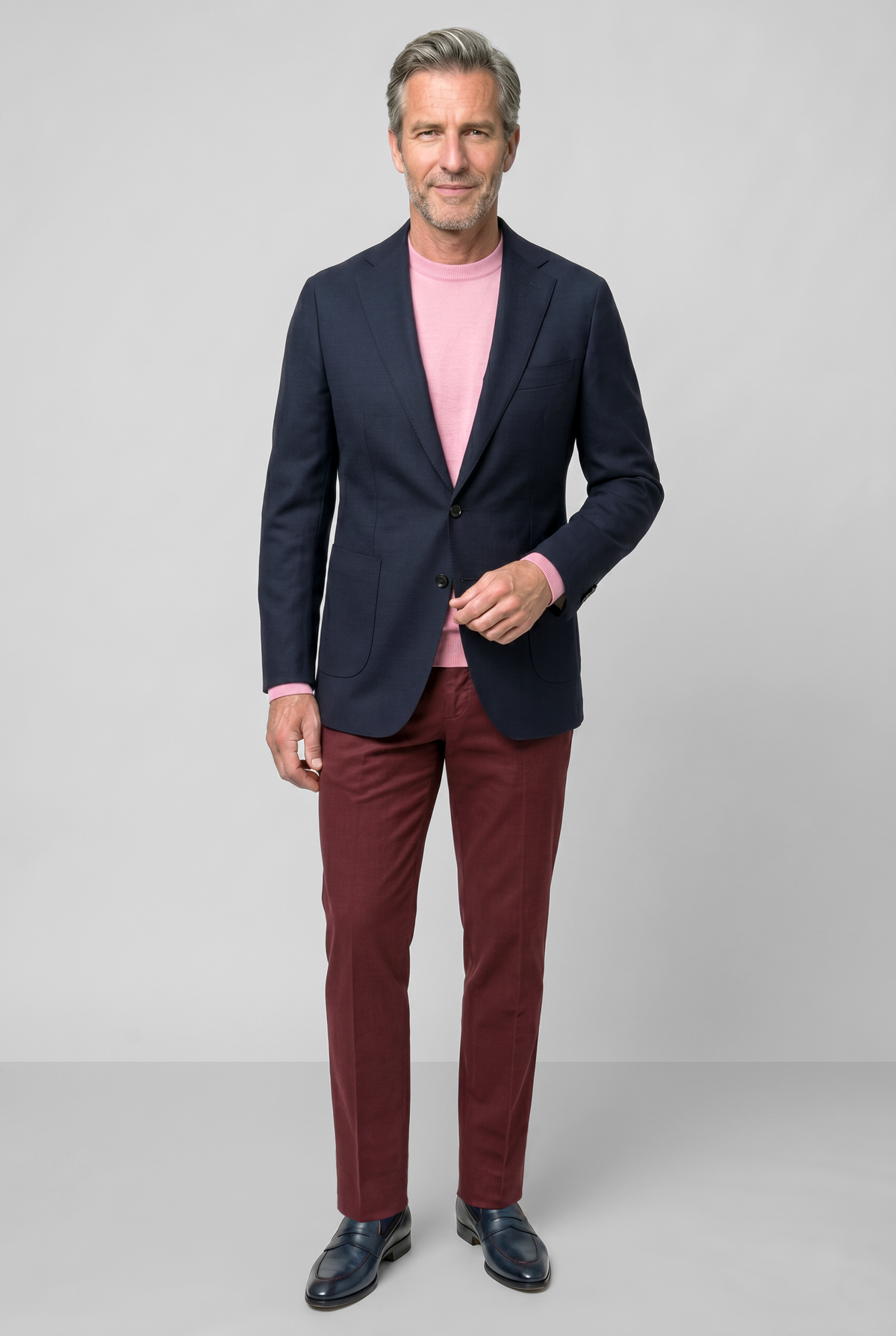 English Cotton Blazer - Navy