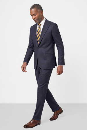 English Herringbone Suit — French Blue