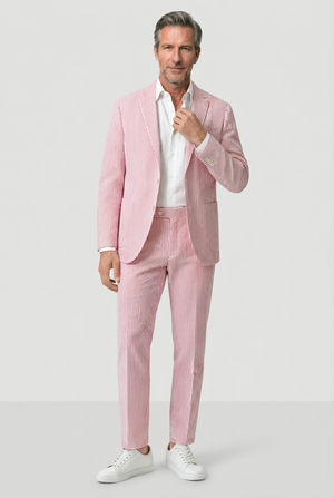 Classic Seersucker Suit - Pink