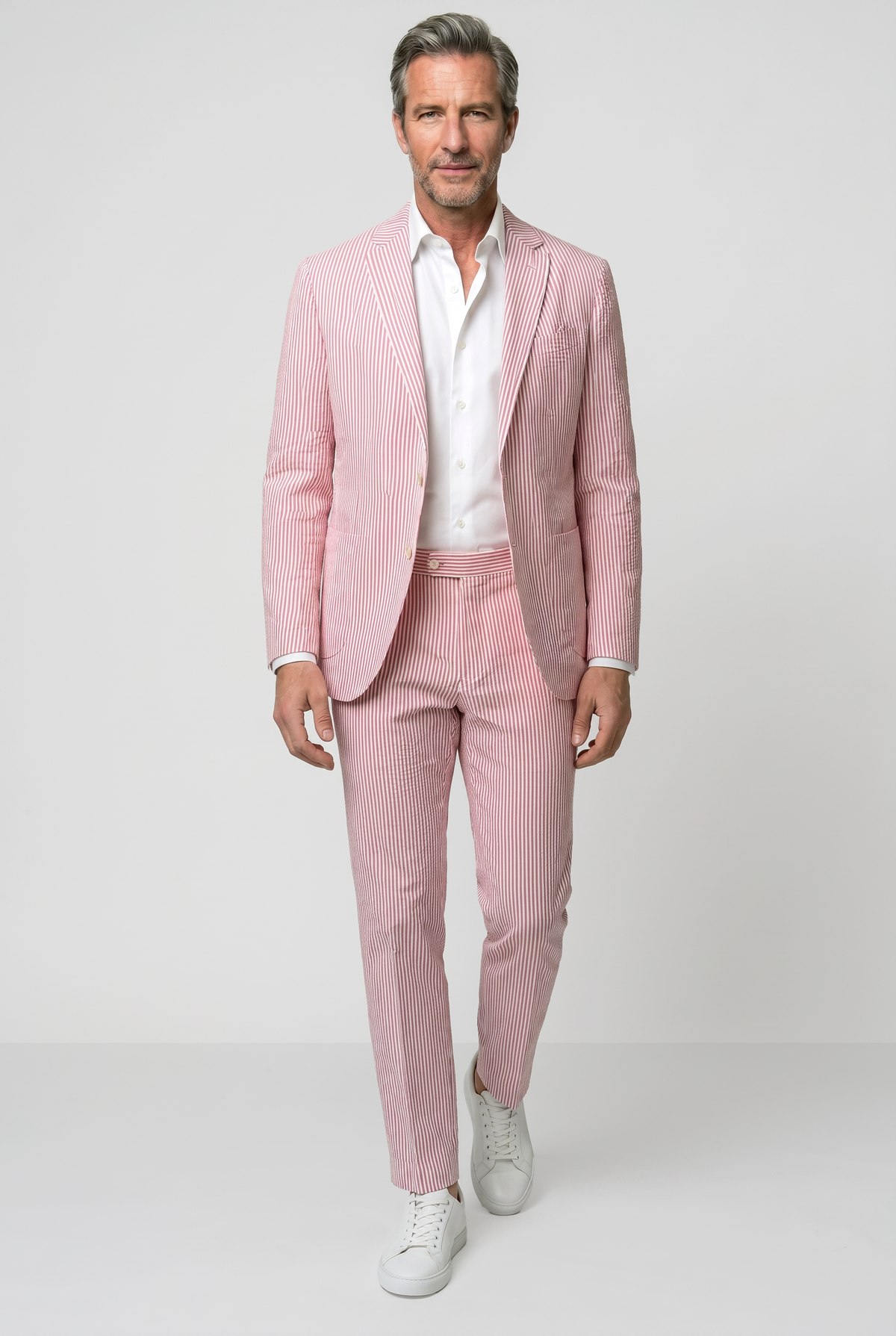 Classic Seersucker Suit - Pink