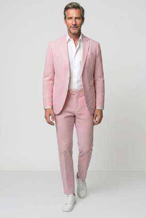 Classic Seersucker Suit - Pink