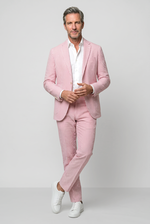 Classic Seersucker Suit - Pink