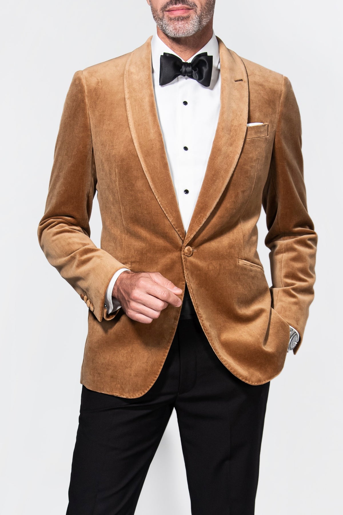 Gold Velvet Dinner Jacket - Acustom Apparel Gold Velvet Dinner Jacket - Acustom Apparel