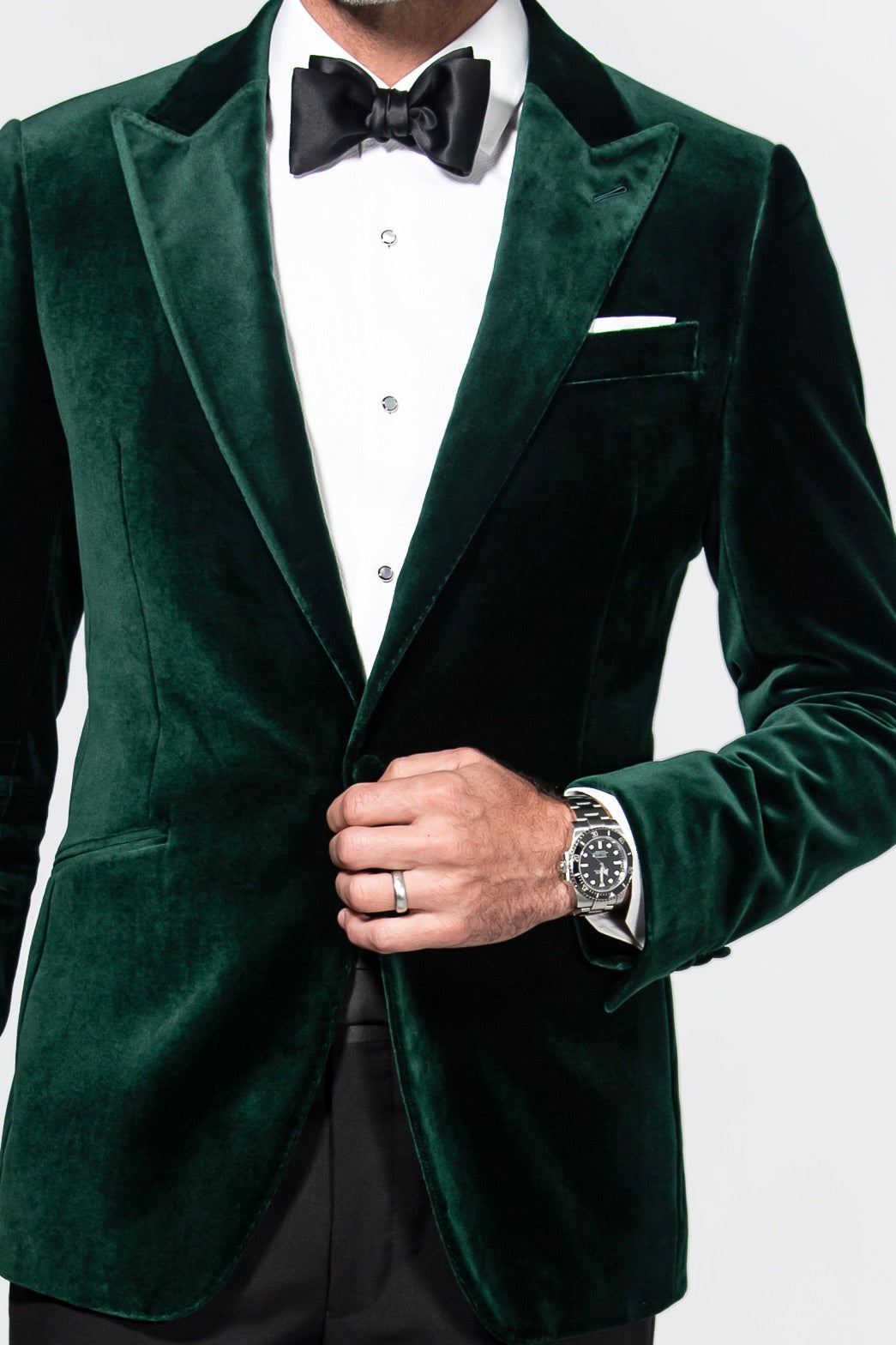 Green Velvet Dinner Jacket - Acustom Apparel Green Velvet Dinner Jacket - Acustom Apparel