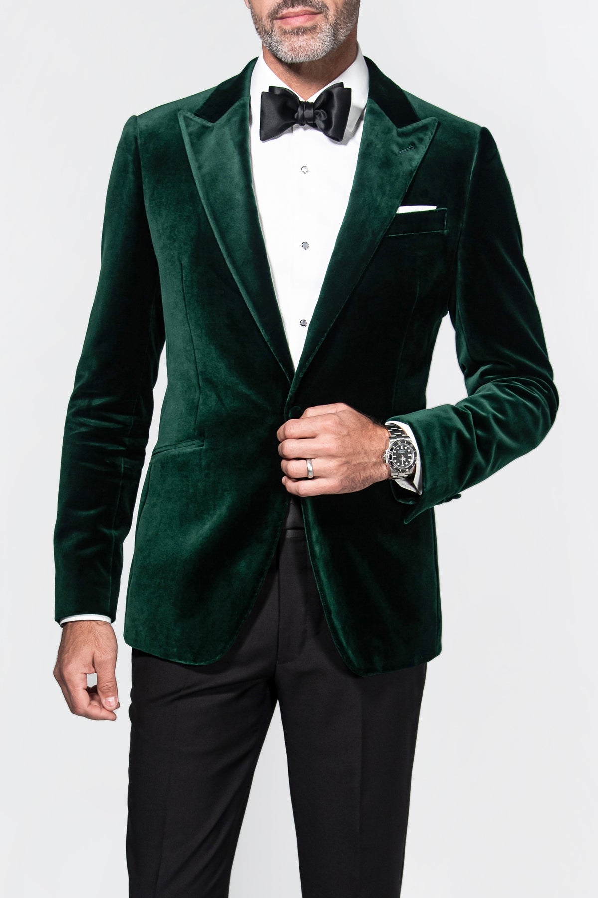 Green Velvet Dinner Jacket - Acustom Apparel Green Velvet Dinner Jacket - Acustom Apparel