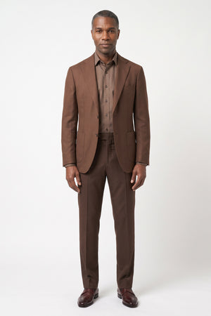 Dugdale English Earth Tone Cool Wool Suit — Golden Lovat