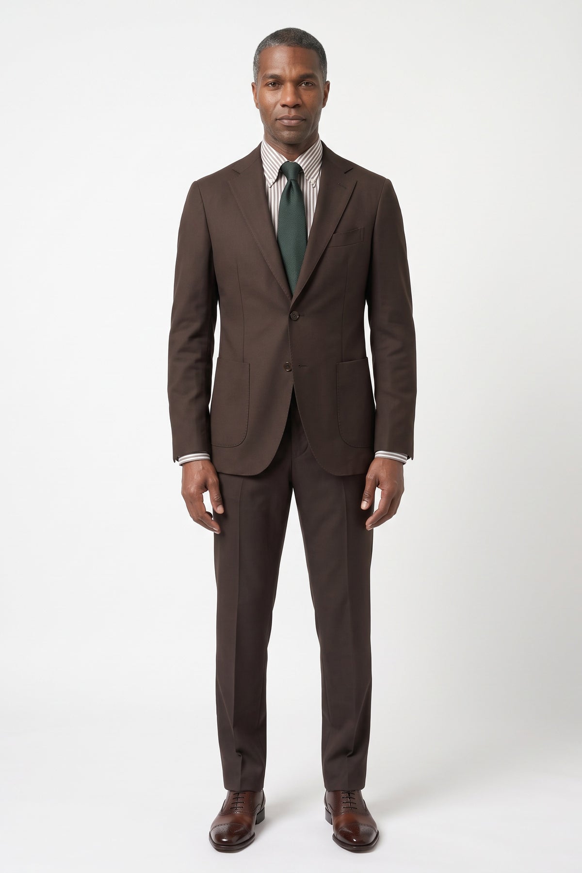Dugdale English Earth Tone Cool Wool Suit — Golden Lovat