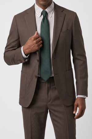 Dugdale English Earth Tone Cool Wool Suit — Golden Lovat