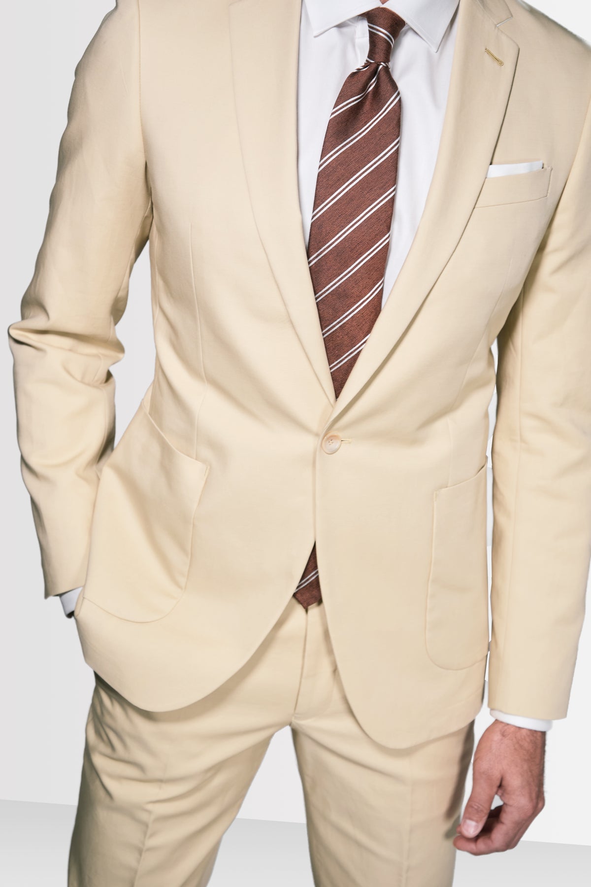Natural Stretch English Cotton Suit