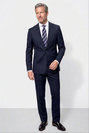 English Solid Mohair Suit — Royal Blue