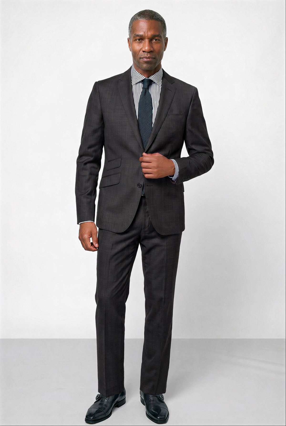 Italian 130's Flat Weave — Black