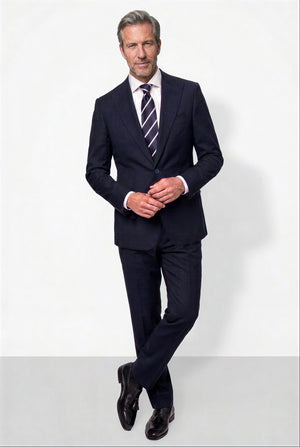 English Solid Mohair Suit — Royal Blue