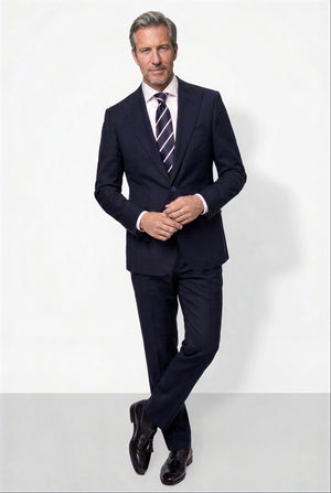 English Solid Mohair Suit — Royal Blue