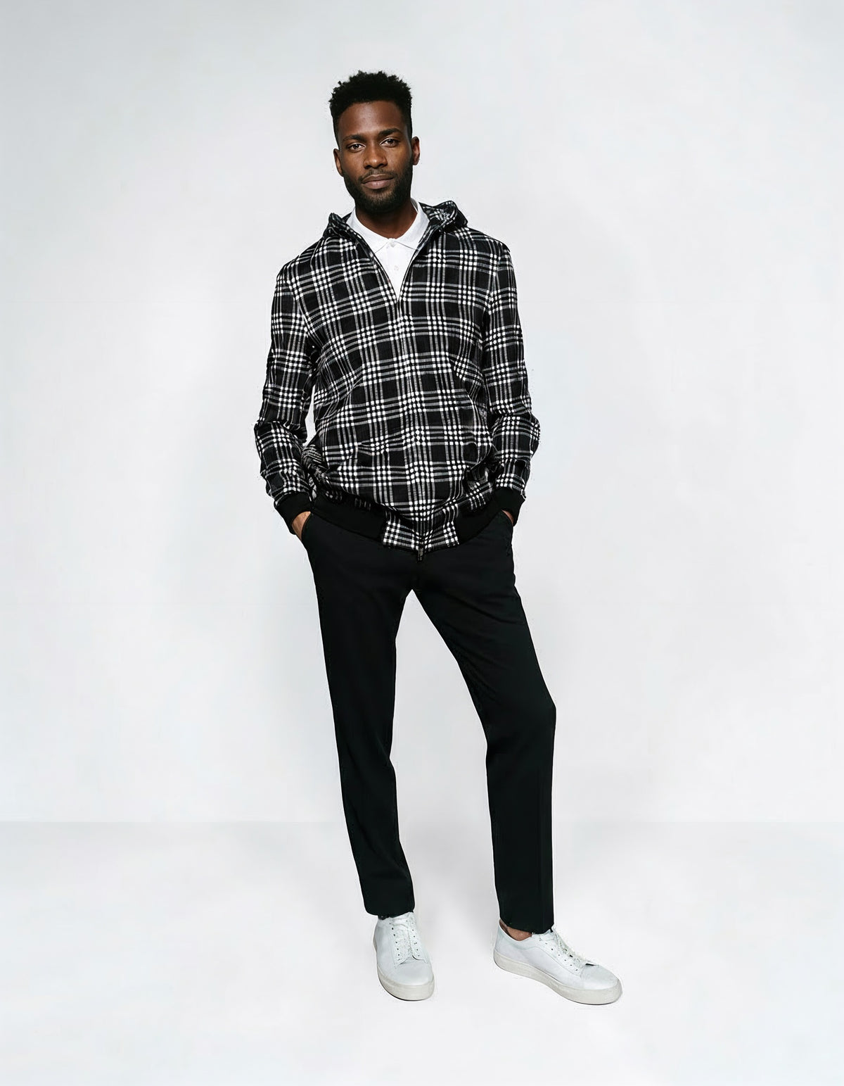 Bold Check Hoodie